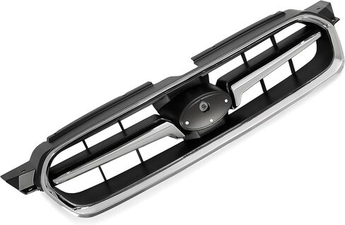 شبكة أمامية HECASA متوافقة مع 2004-2007 Subaru Legacy Bumper Grill فضي + أسود لاستبدال 91121AG12B SU1200129 91121AG010 in Saudi Arabia