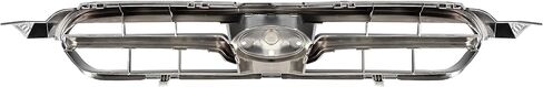 شبكة أمامية HECASA متوافقة مع 2004-2007 Subaru Legacy Bumper Grill فضي + أسود لاستبدال 91121AG12B SU1200129 91121AG010 in Saudi Arabia