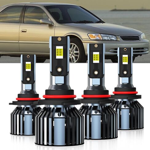متوافق مع مصابيح Toyota Sienna 2004 2005 2006 2007 2008 2009 2010، 9005 عالية و9006 منخفضة الشعاع، عبوة من 4 قطع in Saudi Arabia