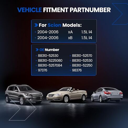 98376 ضاغط مكيف الهواء مع قابض متوافق مع Scion xA xB 2004-2006، L4 1.5L، غاز فقط، يستبدل 88310-52530، 88310-52570، 97376 in Saudi Arabia