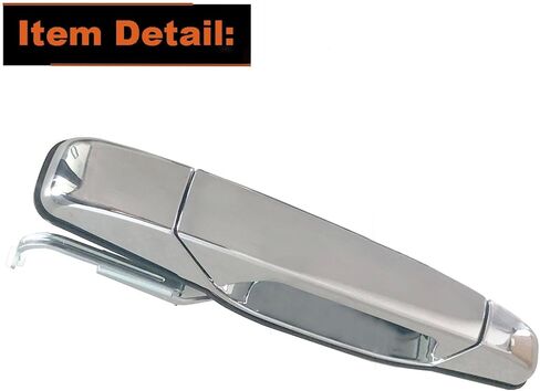 مقبض باب خارجي من الكروم، جانب الركاب الأيمن الأمامي مناسب لـ 2007-2013 تشيفي سيلفرادو سوبربان تاهو أفالانش، جي إم سي سييرا يوكون، كاديلاك إسكاليد، يستبدل 15915150،22738722،25960526،80545 in Kuwait