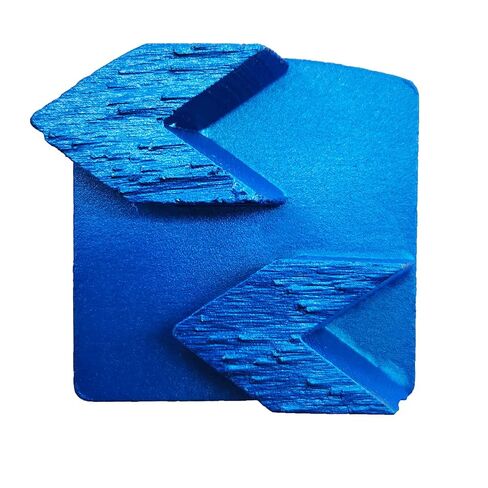 Globaldragon 9 Pcs Pro REDICLOCK Diamond Grinding Shoes Extra Soft Bond for Hard Floor (Grit Optional), Husqvarna Machine (25 Grit - 2 Rectangle Segment XS Floor), Metallic Blue (RL1) in Saudi Arabia