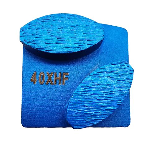 Globaldragon 9 Pcs Pro REDICLOCK Diamond Grinding Shoes Extra Soft Bond for Hard Floor (Grit Optional), Husqvarna Machine (25 Grit - 2 Rectangle Segment XS Floor), Metallic Blue (RL1) in Saudi Arabia