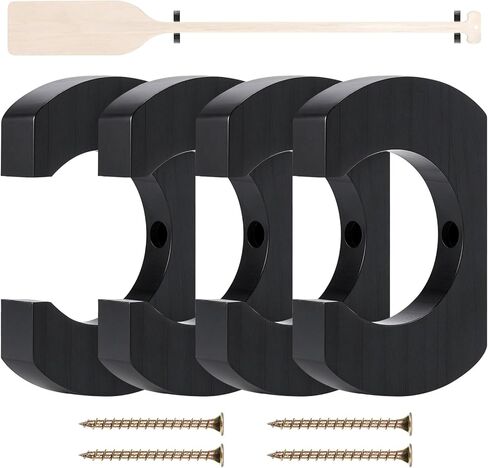 Wooden Paddle Holder Paddle Hangers Paddle Wall Racks Paddle Storage Keeper Hanging Oar Wall Decor Paddle Board Accessories for Kayak Sup Canoe Dragon Boat Paddles in Kuwait