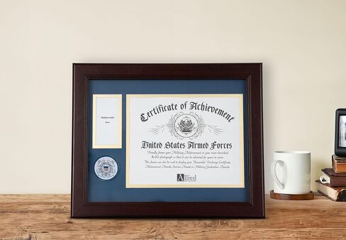 Allied Frame US Navy Medal and Award Certificate Frame - 8 x 10 Opening in Saudi Arabia