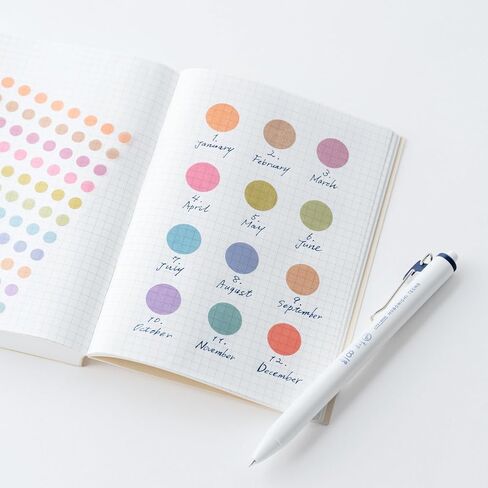 Hobonichi Techo Accessories – TSUKI no IRO: Transparent Dot Stickers (15mm) in Saudi Arabia