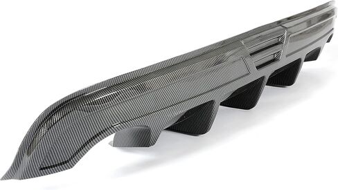 HECASA Rear Bumper Diffuser Compatible with 2016-2019 Nissan Altima Lower Bumper Lip Spoiler Splitter Shark Fins Valance Carbon Fiber Color Plastic ABS in Saudi Arabia