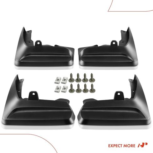 A-Premium Set of 4PCS Mud Flaps Splash Guards Mudguards Mudflaps with Hardware Kits Accessory Compatible with Lexus ES350, 2007-2012, Sedan, Black Color, Front and Rear (Driver & Passenger Sides) in Saudi Arabia