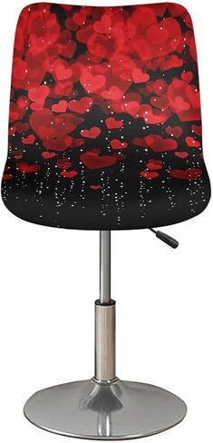 Black Bar Stool Chair Cover of 4 Slip Resistant Seat Covers Chair Cover Protecter with Low Short Back for Dining Room in Saudi Arabia