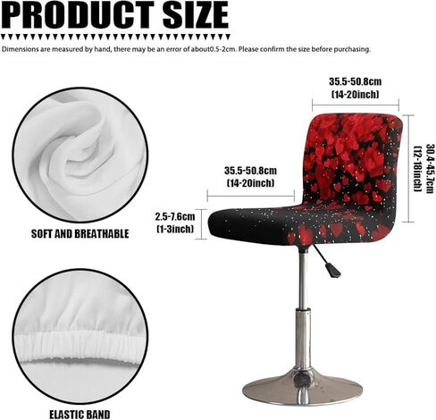 Black Bar Stool Chair Cover of 4 Slip Resistant Seat Covers Chair Cover Protecter with Low Short Back for Dining Room in Saudi Arabia