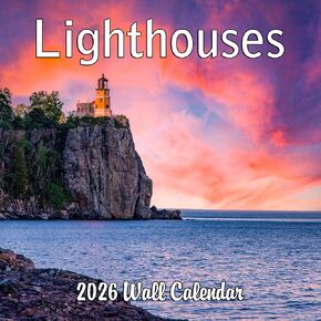 2026 Lighthouses Monthly Wall Calendar | Travel Calendar 2025-2026 in Saudi Arabia