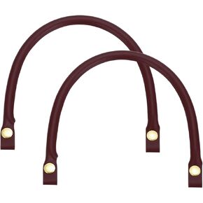 MECCANIXITY 2Pcs PU Leather Purse Handles, 0.6" x 16" Short Bag Purse Straps Replacement with Silver Button Bag Making Supplies for DIY Wallet Tote Bag Making and Repairing, Black in Saudi Arabia