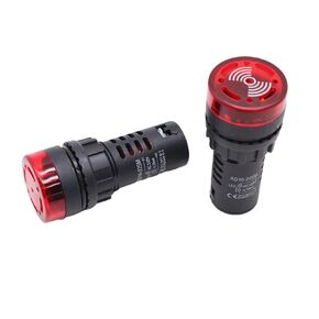Buzzer LED Intermittent Sound and Light Flash Alarm AD16-22SM22mm AC/DC 12V24V110V220 in Kuwait