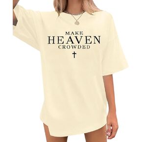 Oversized Christian Shirts for Women God is Within Her T Shirt Casual Christians Inspirational Tee Tops in Kuwait