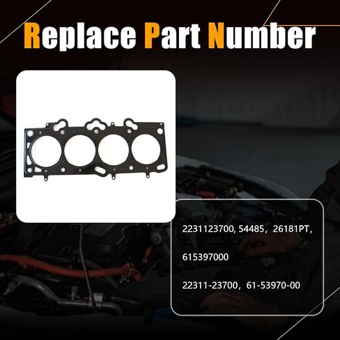 حشية رأس الأسطوانة AUCERAMIC 22311-23700 61-53970-00 تناسب Hyundai Elantra/Tiburon/Tucson 2001-2012، Kia Soul/Spectra/Spectra5/Sportage 2.0L 2004-2011 in Saudi Arabia