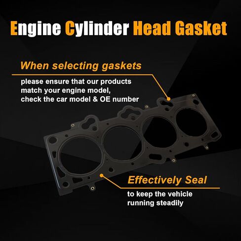 حشية رأس الأسطوانة AUCERAMIC 22311-23700 61-53970-00 تناسب Hyundai Elantra/Tiburon/Tucson 2001-2012، Kia Soul/Spectra/Spectra5/Sportage 2.0L 2004-2011 in Saudi Arabia