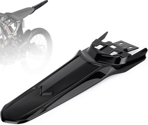 حاجز أمامي لـ SurRon Light Bee X/S/Segway X160 X260، واقي الطين للدراجة الترابية للدراجات النارية الكهربائية على الطرق الوعرة، حاجز أمامي بلاستيكي أسود (لا يناسب شوكة RST) in Kuwait
