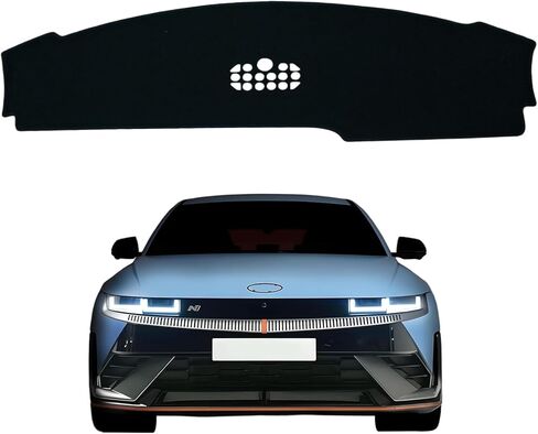 Dashboard Cover Custom Fit for 2022 2023 2024 (Not Fit 2025) Hyundai Ioniq5 Ioniq 5 Without HUD Suede Dash Cover Mat Pad Sunshade Glare UV Rays Protector Accessories in Saudi Arabia