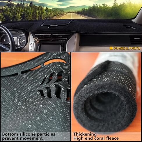 Dashboard Cover Custom Fit for 2022 2023 2024 (Not Fit 2025) Hyundai Ioniq5 Ioniq 5 Without HUD Suede Dash Cover Mat Pad Sunshade Glare UV Rays Protector Accessories in Saudi Arabia
