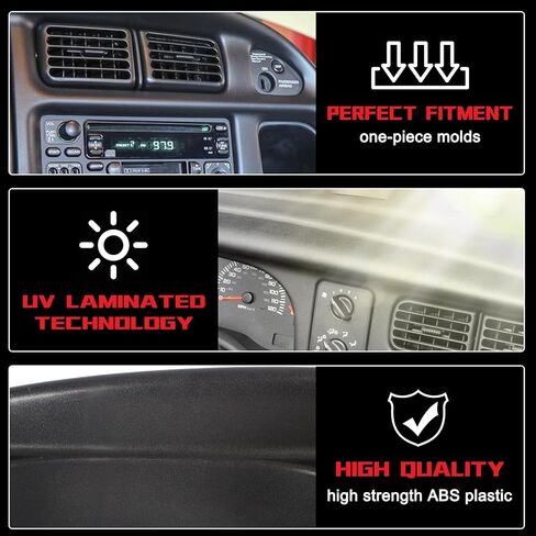 DashBoard Bezel Cover for 1998-2001 Dodge Ram 1500 2500 3500 Replacement for 5GK51DX9AA 5EU11DX9AB 998-15163 in Saudi Arabia