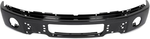 KUAFU 3Pcs Front Bumper Face Bar Compatible with 2009-2014 Ford F150 F-150 With Fog Light Holes 9L3Z17757DPTM FO1002413 Steel Electrophoresis Black Replacement Only Unassembled in Saudi Arabia