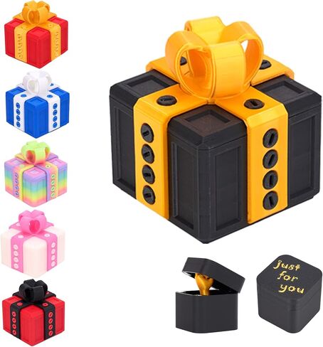 صندوق هدايا مزعج مزود بمسامير - أحجية مزحة قابلة للفك تتضمن مصيدة أصابع ومتعة منبثقة، تتوهج في الظلام للحصول على هدية مبتكرة in Kuwait