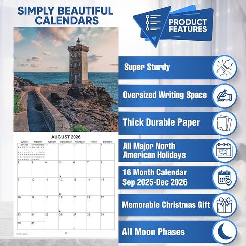 تقويم الحائط الشهري للمنارات لعام 2026 | تقويم السفر 2025-2026 in Kuwait