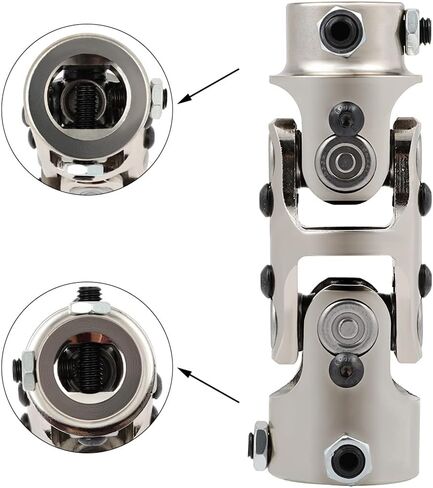 SCITOO U-Joint Steering 1 "DD - 3/4" DD عمود التوجيه المزدوج U وصلة التوصيل كروم اقتران عالمي in Saudi Arabia