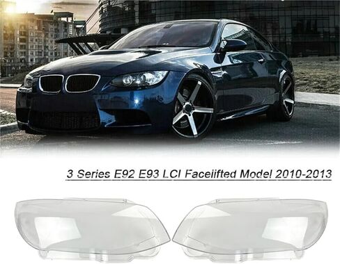 متوافق مع BMW 3 Series E92 E93 2010 2011 2012 2013 غطاء عدسة المصباح الأمامي شفاف عاكس الضوء غطاء المصباح الأمامي الشفاف (يمين) in Saudi Arabia
