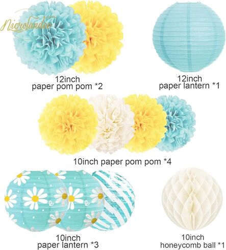 NICROLANDEE 12 PCS Burgundy Rose Gold Paper Lanterns Tissue Pom Poms Party Confetti 50G for Valentine's Day Burgundy Birthday Bridal Shower Women Girls Baby Shower Bachelorette Wedding Magenta Party in Saudi Arabia