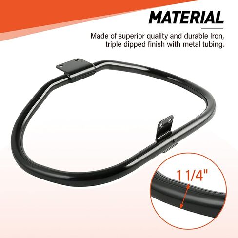 XFMT دراجة نارية سوداء لامعة محرك الحرس الطريق السريع تحطم بار ل هارلي سبورستر '04-في وقت لاحق XL و'08-'13 نماذج XR in Kuwait