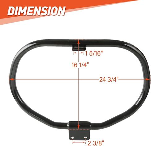 XFMT دراجة نارية سوداء لامعة محرك الحرس الطريق السريع تحطم بار ل هارلي سبورستر '04-في وقت لاحق XL و'08-'13 نماذج XR in Kuwait