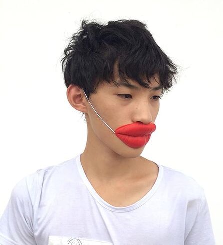 2pcs Sausage Mouth Funny Cartoon red Lips Latex red Lips Funny Toys Halloween Party Supplies Halloween Toys Funny Cartoon Latex Red Lips Decors Props for Dance Party in Saudi Arabia