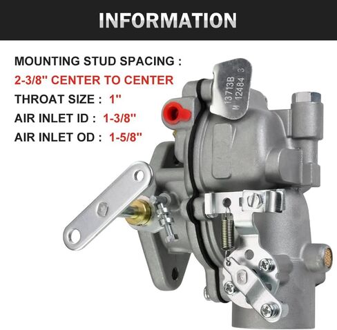 13713B Carburetor With Accessories Compatible with Lincoln Welder SA-200 SA -250 F162 F163 With Solenoid Type Replace 13713 in Saudi Arabia