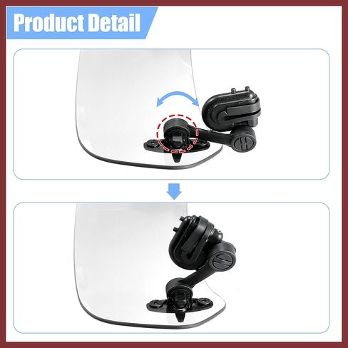 28.5cm Motorcycle Windshield Motorcycle Wind Deflector Clear Lens Adjustable Clip Windshield Extension Universal Fit for Most Motorcycle Scooter Replace Parts in Saudi Arabia