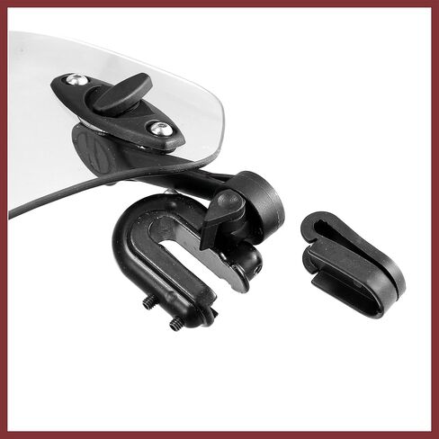 28.5cm Motorcycle Windshield Motorcycle Wind Deflector Clear Lens Adjustable Clip Windshield Extension Universal Fit for Most Motorcycle Scooter Replace Parts in Saudi Arabia