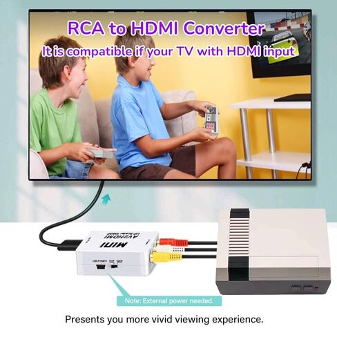 وحدة تحكم ألعاب SIZEEYYOU Classic Mini Retro، نظام ألعاب محمول بمخرج AV وHDMI مع وحدات تحكم لاسلكية مزدوجة، التوصيل والتشغيل (رمادي-أسود). in Kuwait