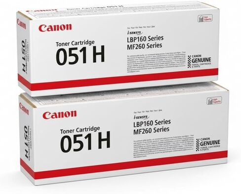 خرطوشة حبر سوداء عالية الإنتاجية من Canon CRG-051H BK مكونة من قطعتين in Saudi Arabia