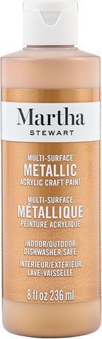 Martha Stewart Metallic Acrylic Craft Paint, Brushed Bronze, 8 oz in Saudi Arabia