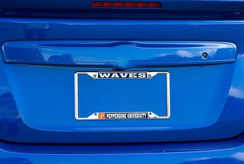 Desert Cactus Pepperdine University License Plate Frame Waves Metal Car Tag Holder for Front or Back of Car Officially Licensed (Mascot) in Saudi Arabia