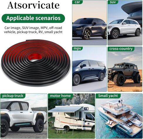 Automobile drip Guide Rail Water Drain Channel car Window rain Deflector Silicone Gel car Window Trim, Suitable for Cars, SUVs, MPVs, Pickup Trucks, RVs, and Yachts, etc. (Silver, 20,2feet) in Saudi Arabia