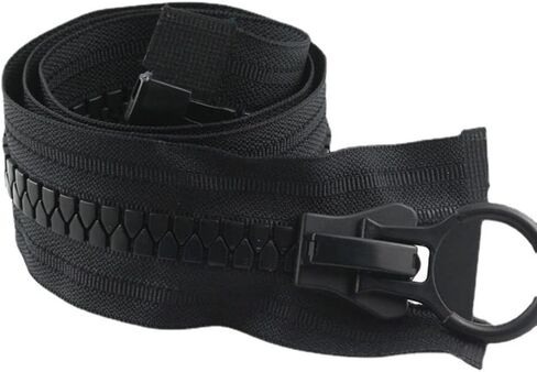 Jacket Zipper, Black Plastic Coat Zippers Replacement,Separating Pull Ring Tent Slider Head for Down Jacket,Clothes(80cm) in Saudi Arabia