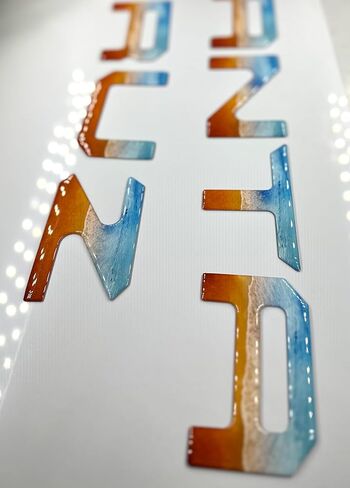 حروف الباب الخلفي المرتفعة ثلاثية الأبعاد المقببة من BDTrims متوافقة مع موديلات سانتا كروز 2022-2025 (الشاطئ) in Kuwait