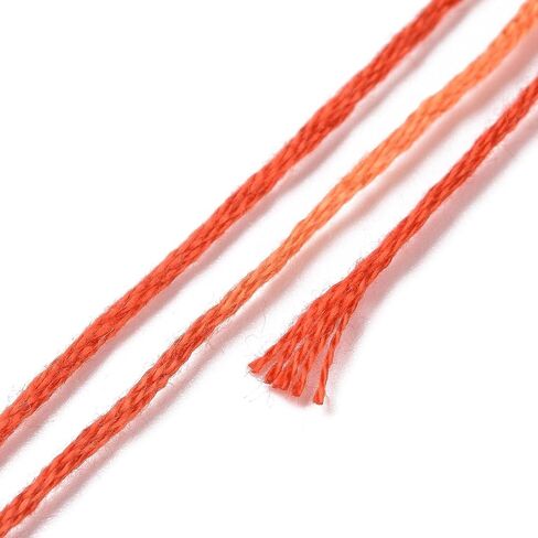 10 Skeins 0.5 mm Polyester Embroidery Floss Friendship Bracelet String Cross Stitch Embroidery Thread for Sewing Machine Hand Sewing, Green Yellow in Saudi Arabia