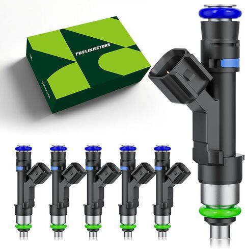 حاقن الوقود V6/3.7L متوافق مع جيب ليبرتي (2004-2012)، Ram1500 (2004-2012)، كوماندر (2006-2010)، جراند شيروكي (2005-2010)، داكوتا (2004-2011)، استبدال 4 فتحات # 0280158020 (6 قطع) in Kuwait