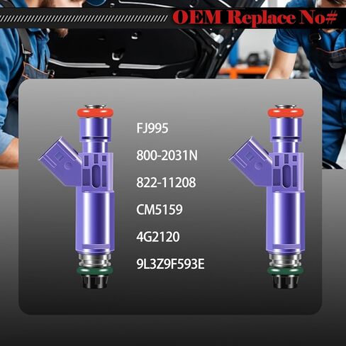 حاقن الوقود 9L3Z9F593E مجموعة من 8 قطع متوافقة مع Ford F-150 2009 2010، لـ Mustang 2009-2010 V8 4.6L حاقنات السيارات in Saudi Arabia