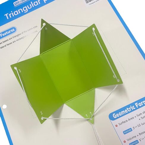 Pull String 3D Geometry Learning Book, 3D Shapes for Teaching Volume and Surface Area Formulas,with Braided Rope Design,DIY Solid Geometry Training for Beginners(15 Model) in Saudi Arabia