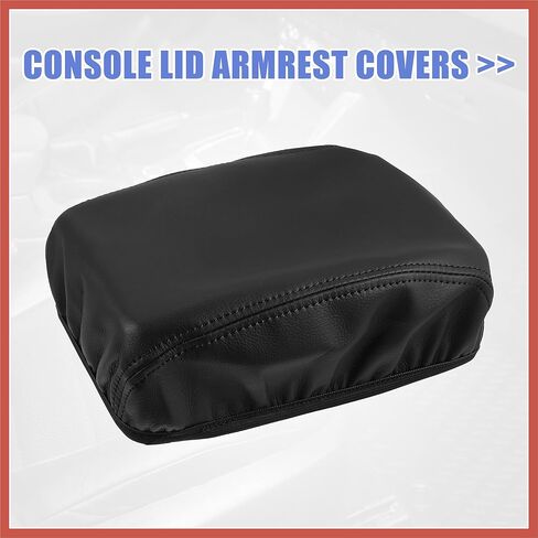 ACROPIX Black Faux Leather Armrest Protector Cover Pad Replacement for Mazda 6 2014-2018 Black Stitches Car Parts in Saudi Arabia