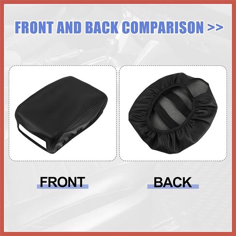 ACROPIX Black Faux Leather Armrest Protector Cover Pad Replacement for Mazda 6 2014-2018 Black Stitches Car Parts in Saudi Arabia