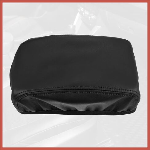 ACROPIX Black Faux Leather Armrest Protector Cover Pad Replacement for Mazda 6 2014-2018 Black Stitches Car Parts in Saudi Arabia